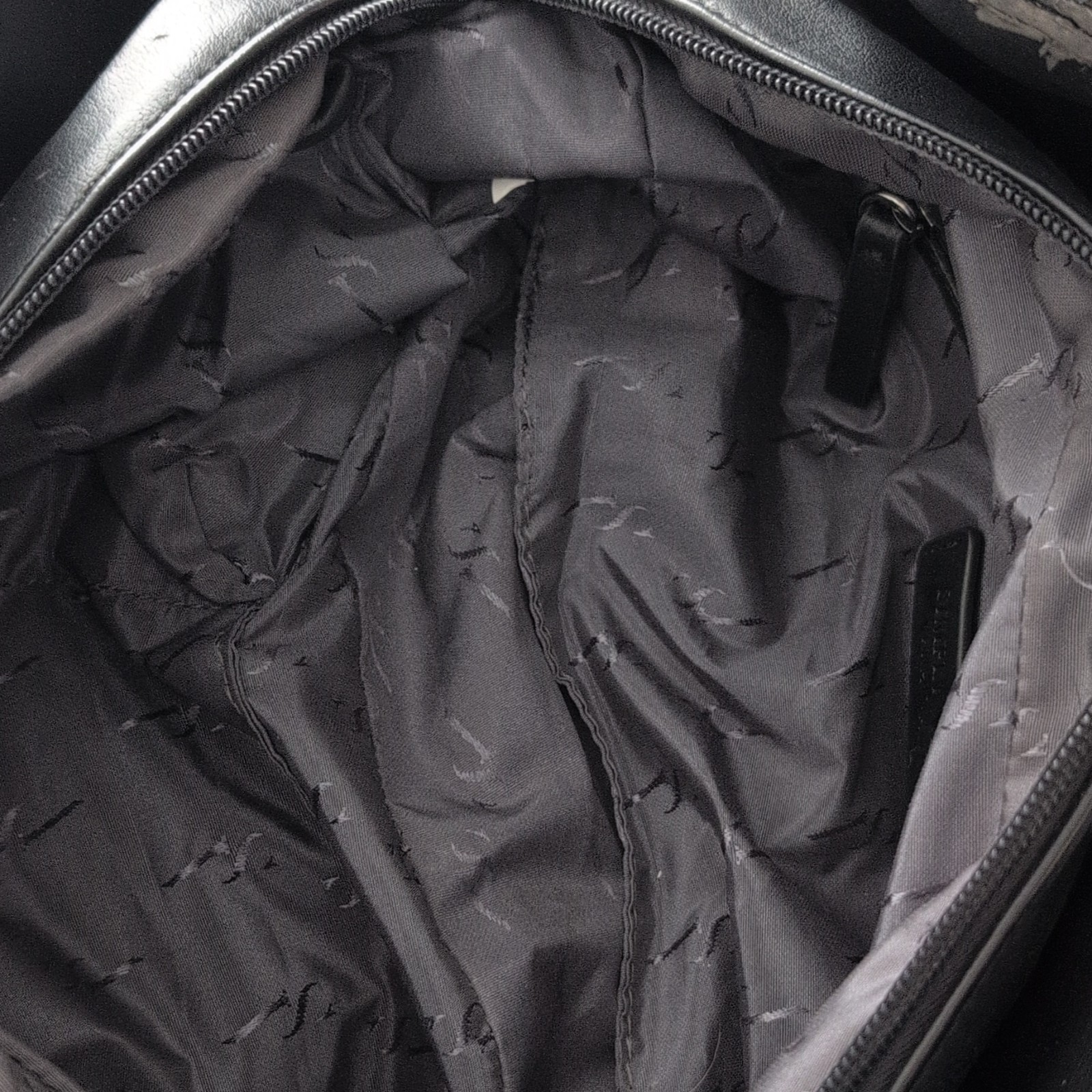 Simply Vera Vera Wang Black Large Shoulder Bag Zip Closure Buckle, Detach Strap