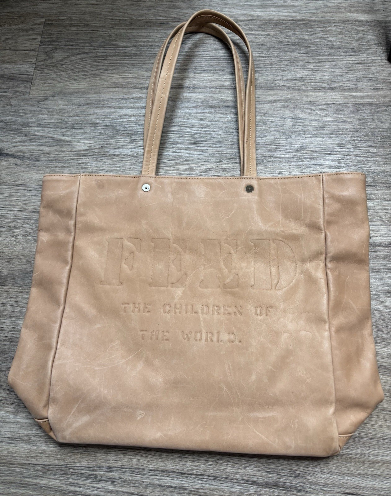 Feed 1 bag Leather Tote Bag
