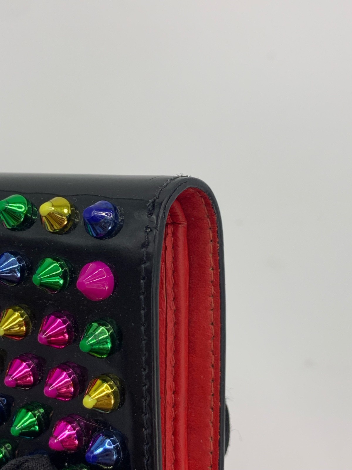 Christian Louboutin studded wallet.