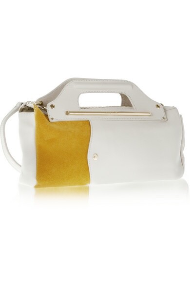 Authentic See by Chloé Debbie suede-paneled leather shoulder bag