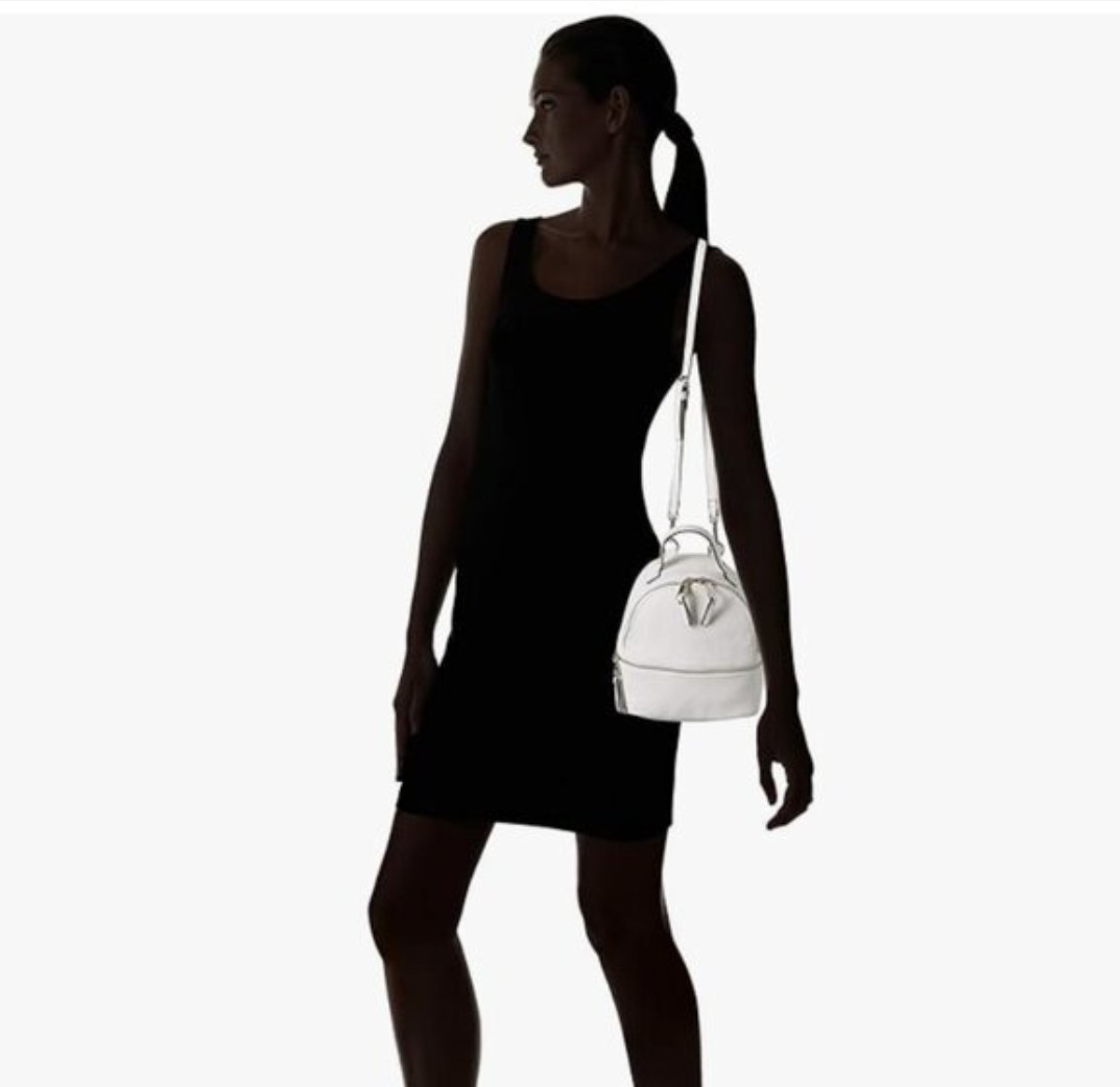 Steve Madden “B-JACKI” convertible mini backpack/purse – WHITE