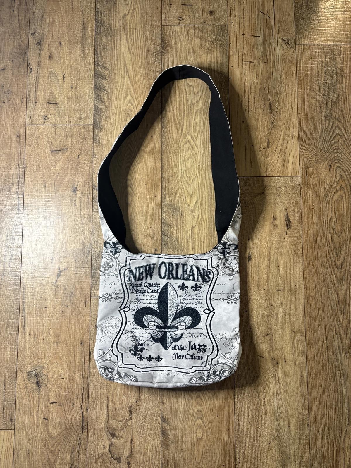 Jazz New Orleans Fleur de Lis Shoulder Bag Handbag Women’s Y2k Streetwear Purse