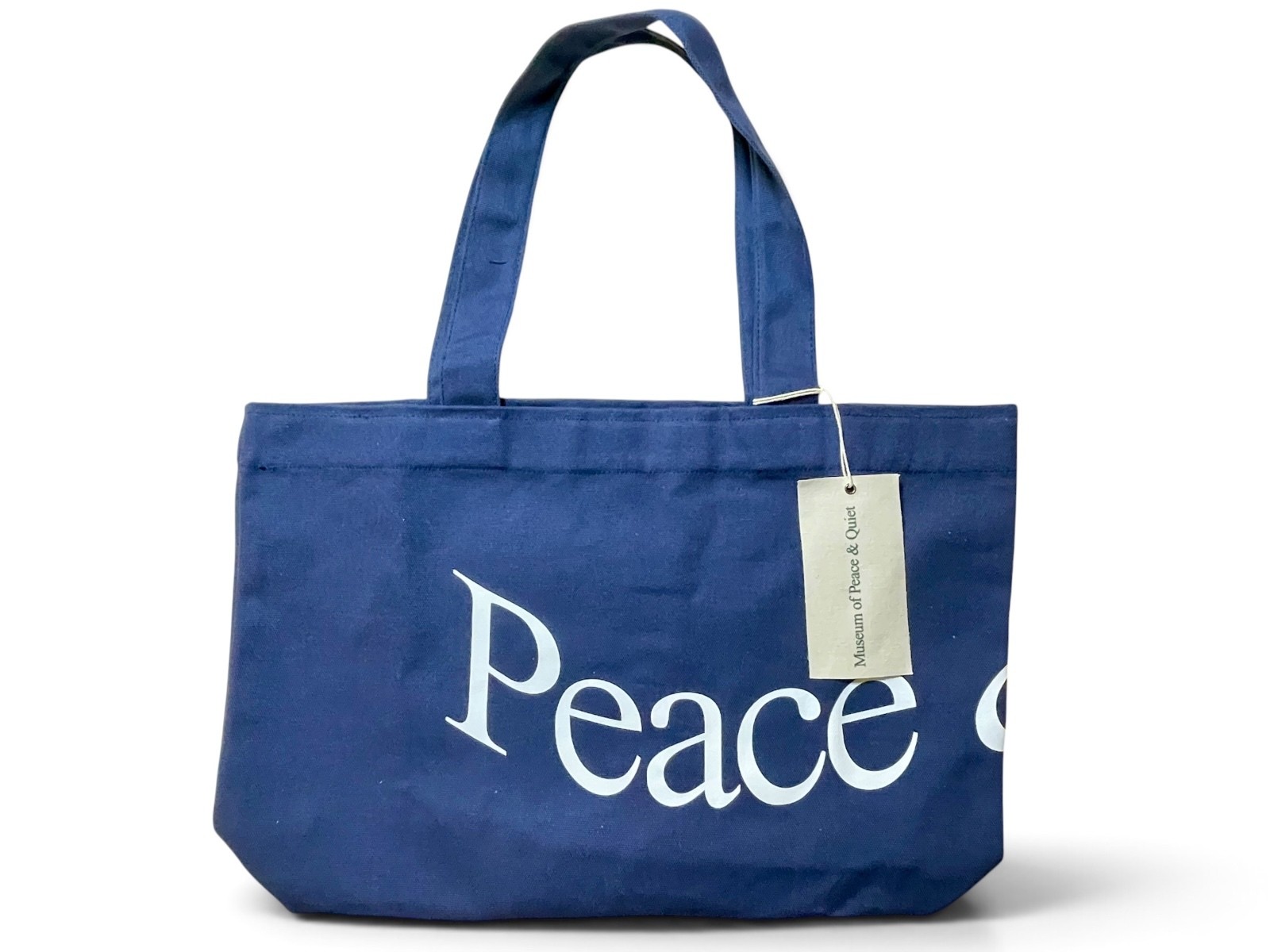 NWT | Museum of Peace & Quiet | Jumbo Canvas Tote Bag | Navy