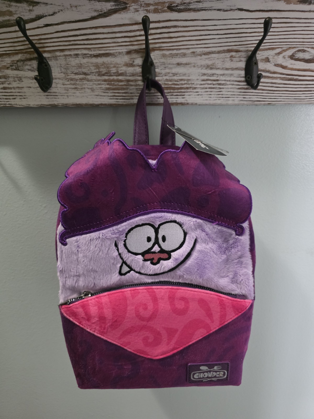 Chowder Cartoon Network Figural Mini Backpack New with tags purple purse