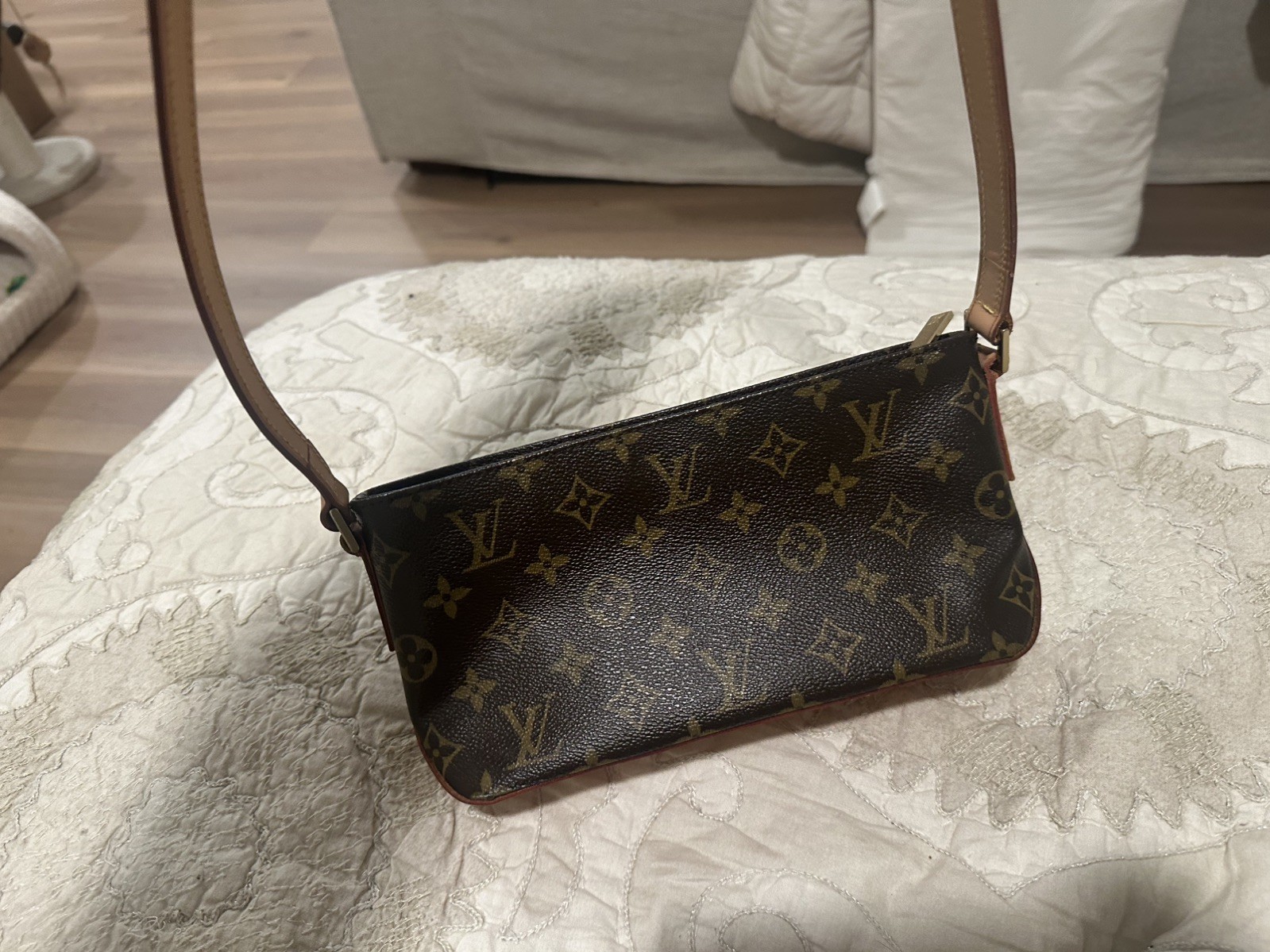 LOUIS VUITTON Trotter Shoulder crossbody Bag M51240 Monogram leather Brown Used