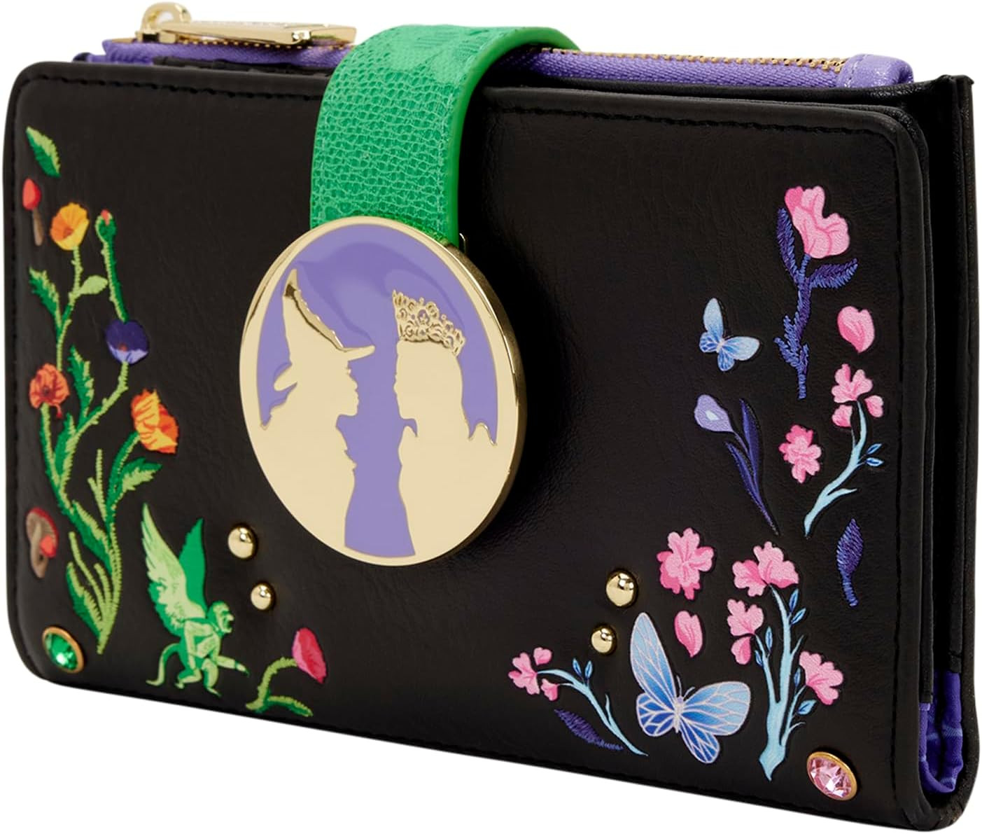 Loungefly Universal Wicked Glinda & Elphaba Floral and Lace Wallet