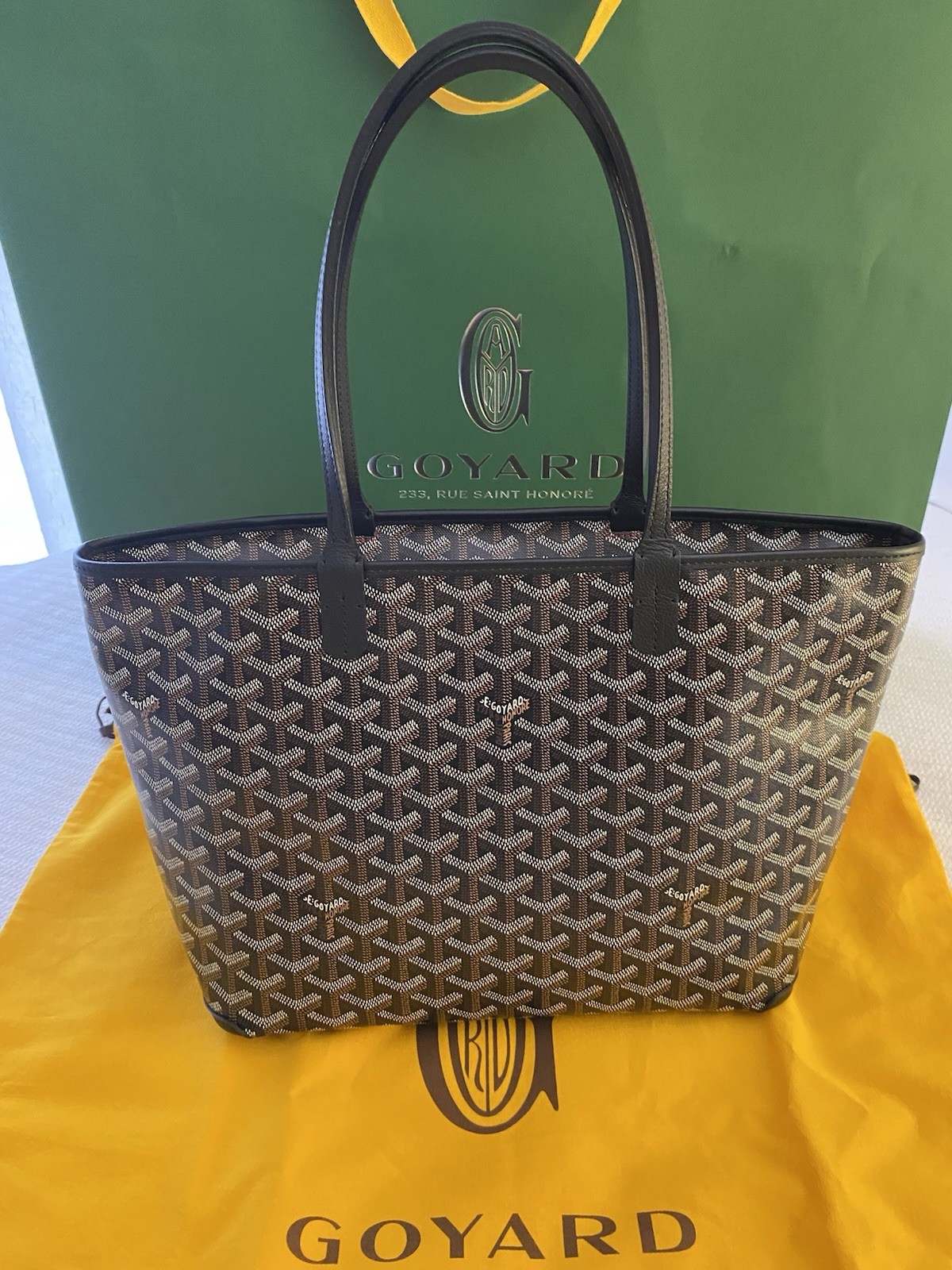 Goyard Artois Tote PM in Black, Brand New, Dust Bag included