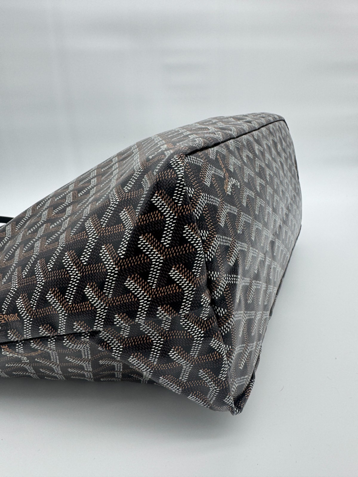 Goyard Saint Louis PM Tote Black Goyardine Canvas Shopper Bag Pouch