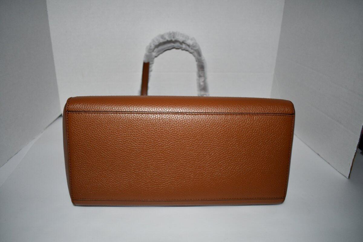 Michael Kors Karlie Pebble Embossed Leather Large Tote in Luggage #30S2GCDT3L NW