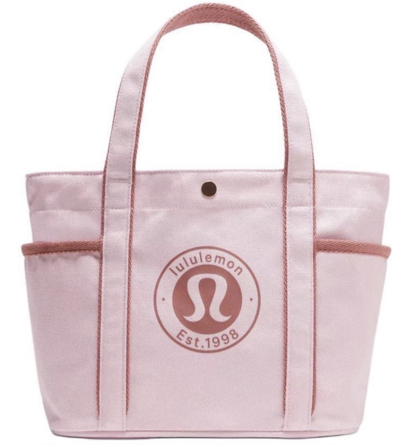 Lululemon Daily Multi-Pocket Mini Canvas Tote Bag 6.5L- Mink Berry/Light Ivory