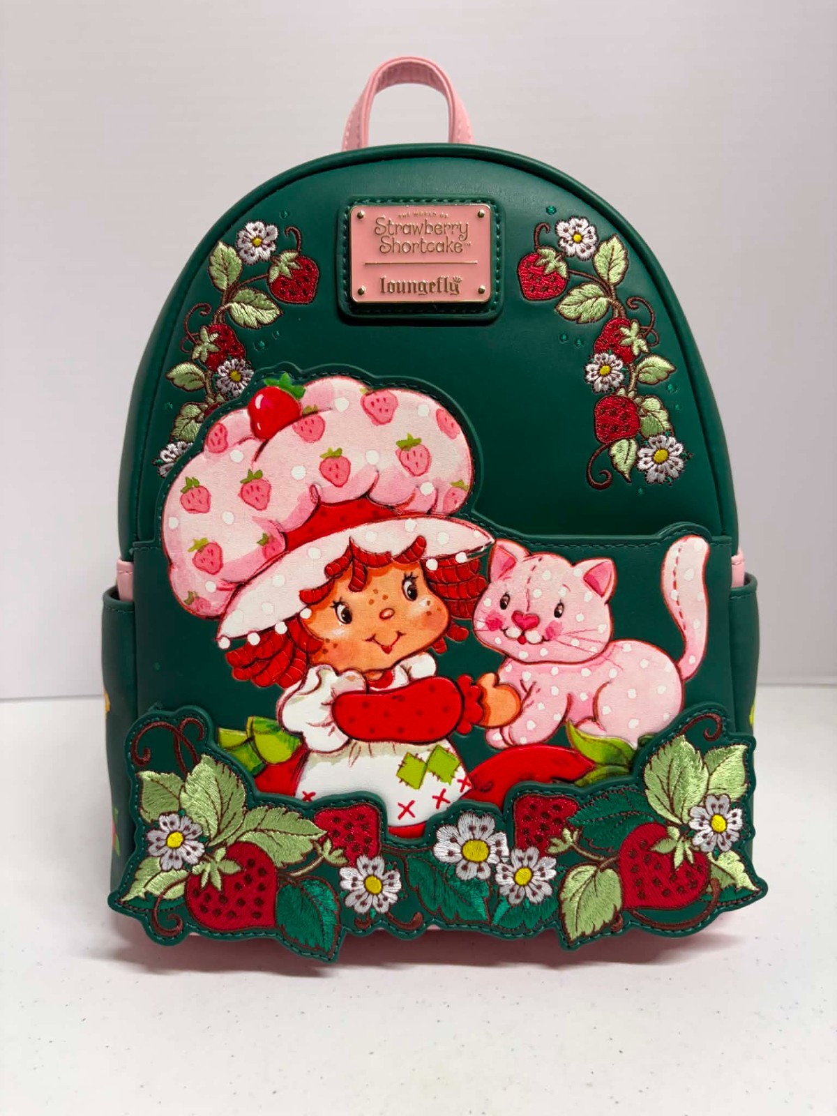 NWT Loungefly Strawberry Shortcake Custard & Strawberry Mini Backpack