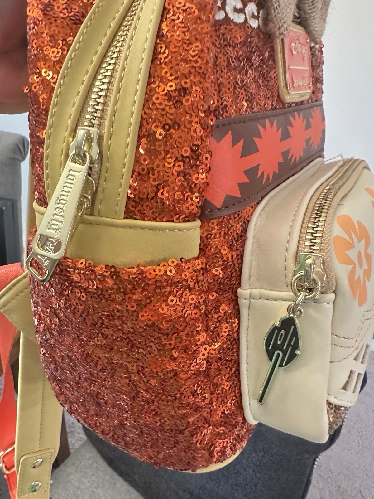 Loungefly Disney Moana Sequin Mini Backpack and Wallet Set