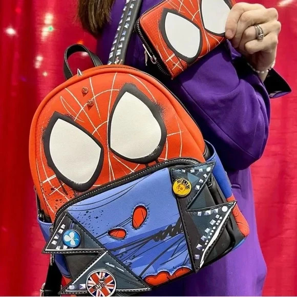 Loungefly Spider-Man Spider-Punk Cosplay Mini Backpack & Wallet Set – Exclusive