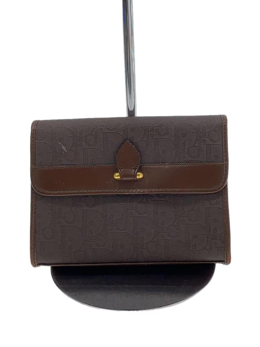 Christian Dior Trotter Pouch PVC BRW All over pattern