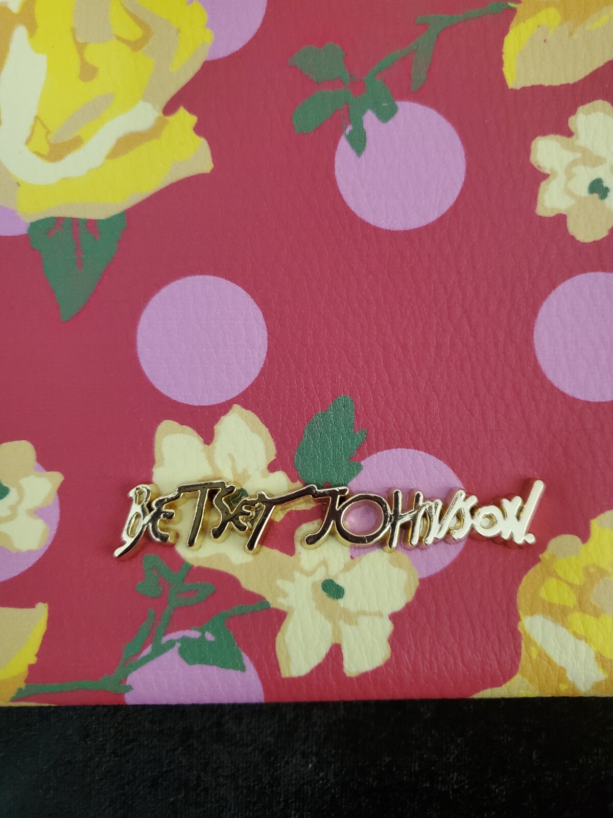 Betsey Johnson Floral Positive Mind Wristlet Pouch