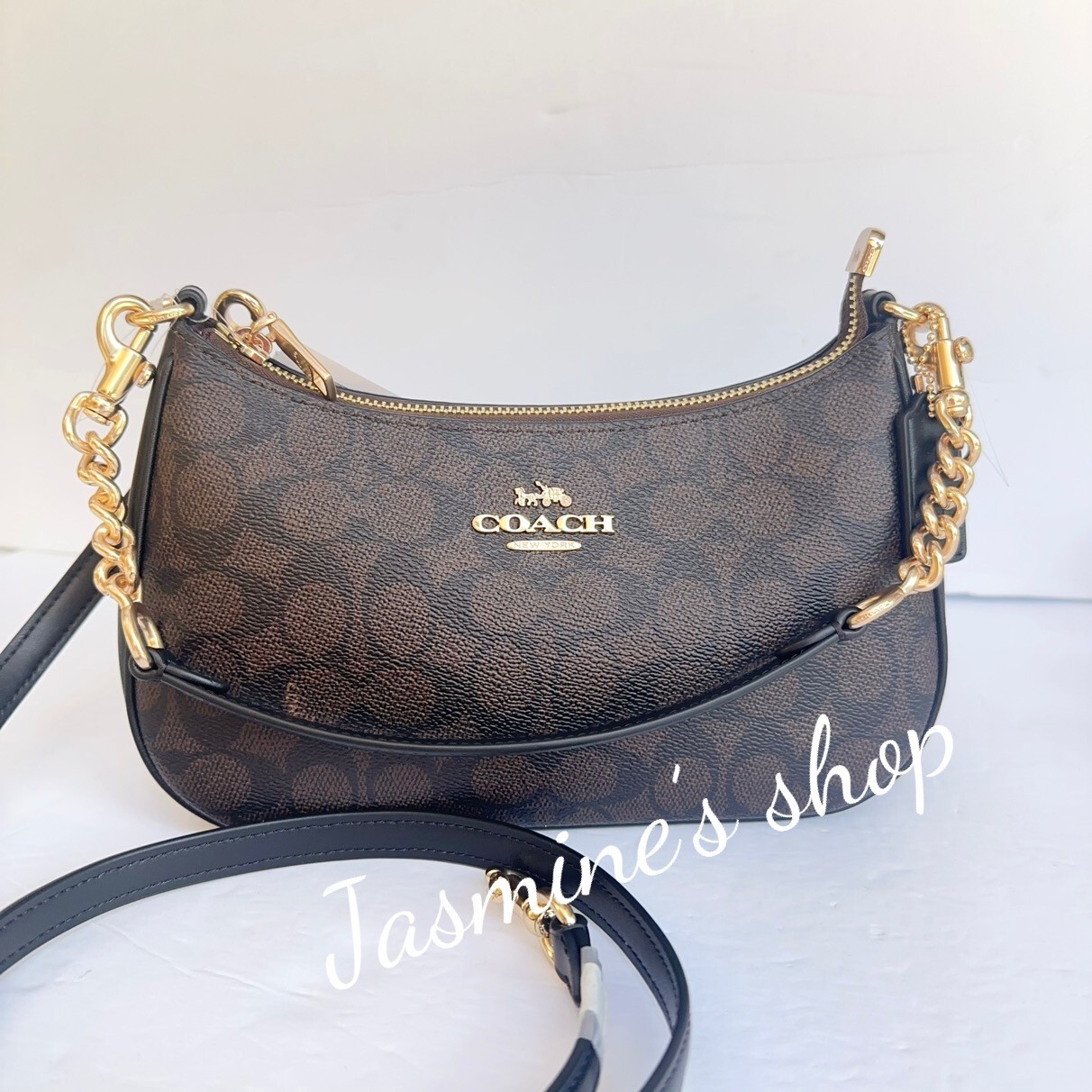 with tags NWT Coach Teri Shoulder Bag In Signature Canvas CA548cv933 G2U
