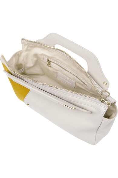 Authentic See by Chloé Debbie suede-paneled leather shoulder bag
