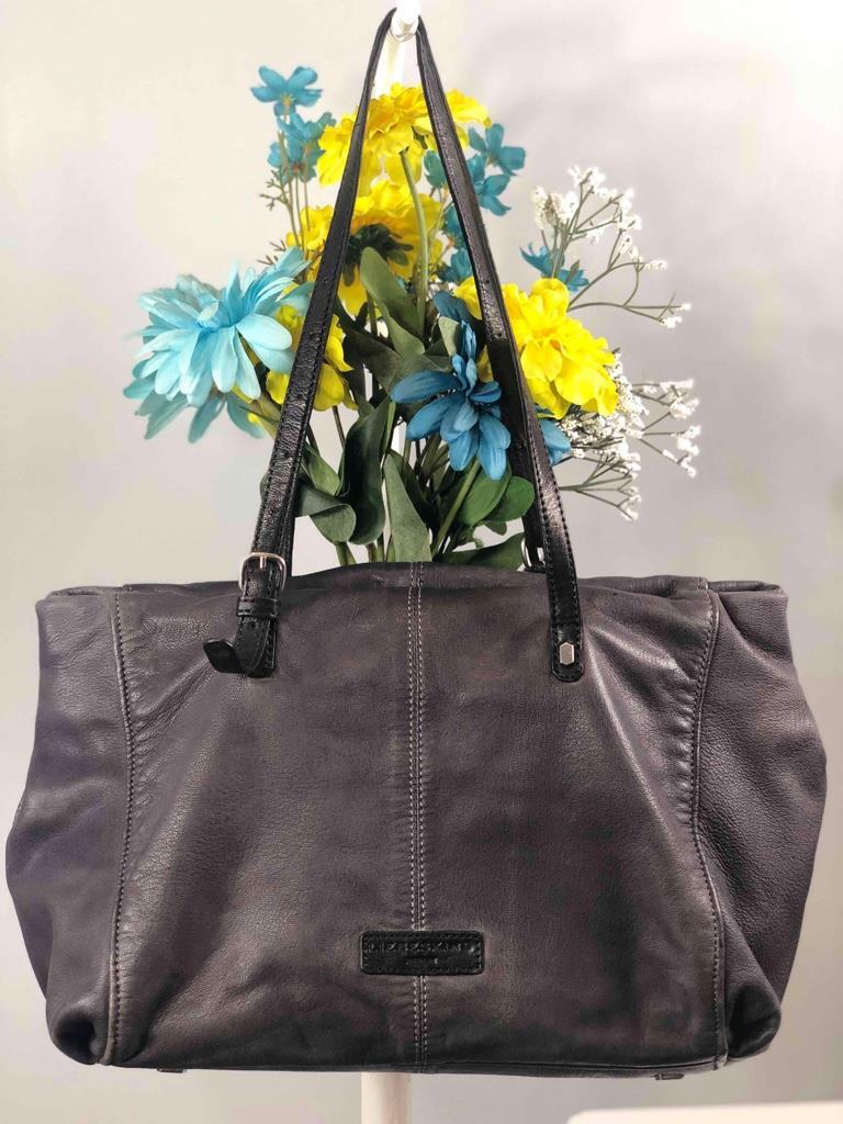 LIEBESKIND Berlin Dark Grey Soft Slouchy Shoulder Bag