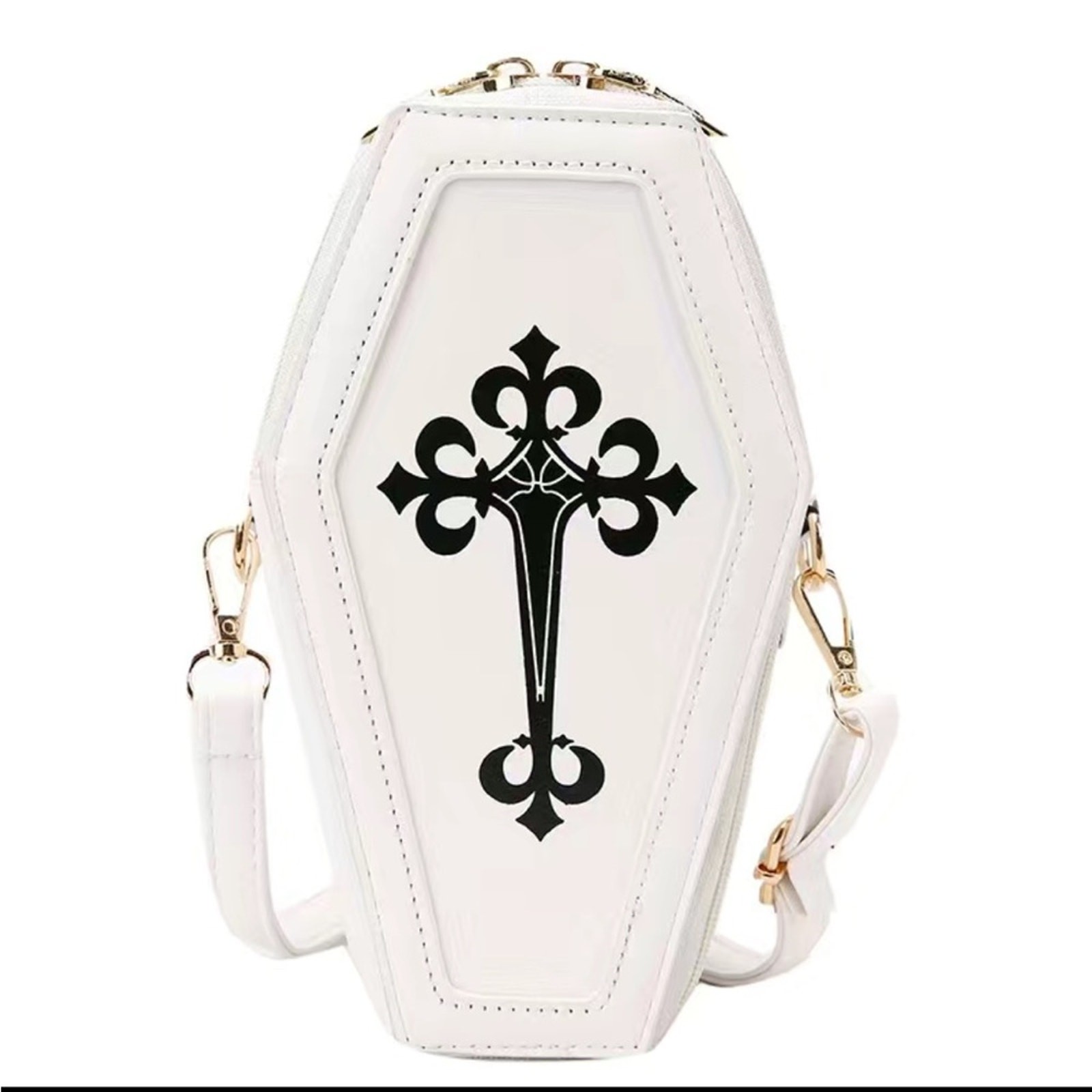 Coffin Crossbody Bag Goth Gothic Emo Punk Cross Body Shoulder Bag Purse
