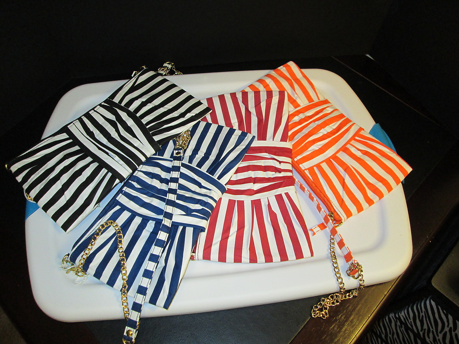 Gameday Purse with Chain, Burgundy, Tangerine, Black, or Navy by Mud Pie, NWT