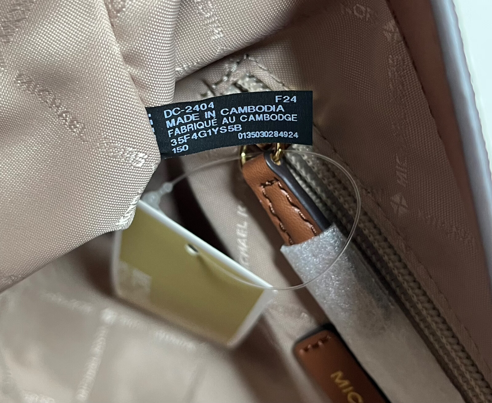 Michael Kors Lyra Small Bucket Mk PVC Leather Shoulder Bag