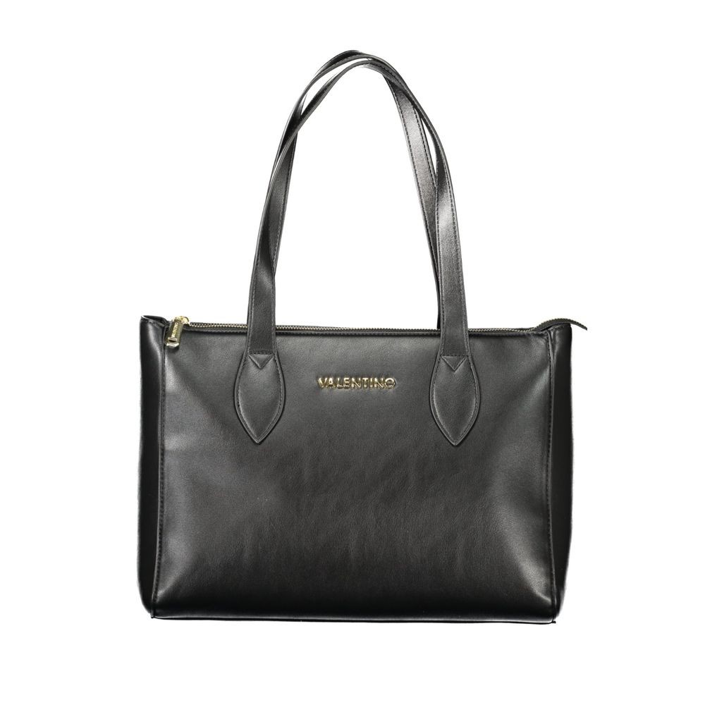 Mario Valentino Black Polyurethane Women’s Bag 100% Authentic – VA-39145
