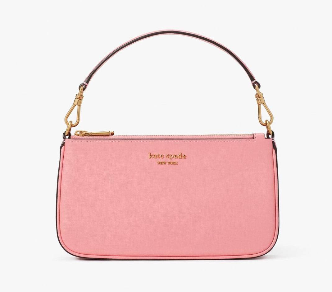 Kate Spade Morgan East West Convertible Leather Crossbody Clutch ~NWT~ Pink