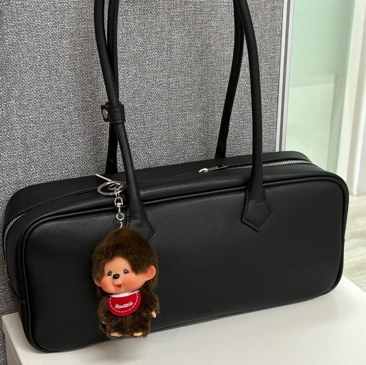 Koi Mooi Urban Shoulder Bag Black Genuine Cow Leather Minimal Daily Bag Korean B