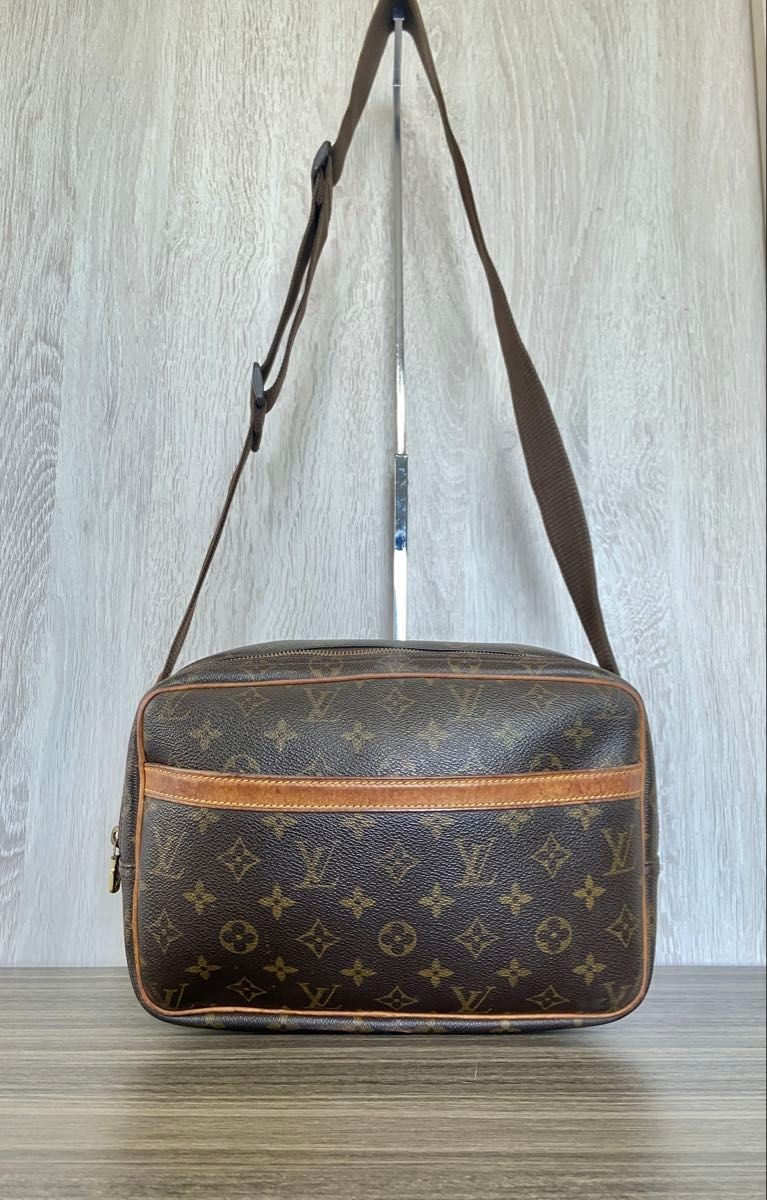 LOUIS VUITTON Bag: Reporter PM M45254 Brown W27H21D13cm w/o accessories;