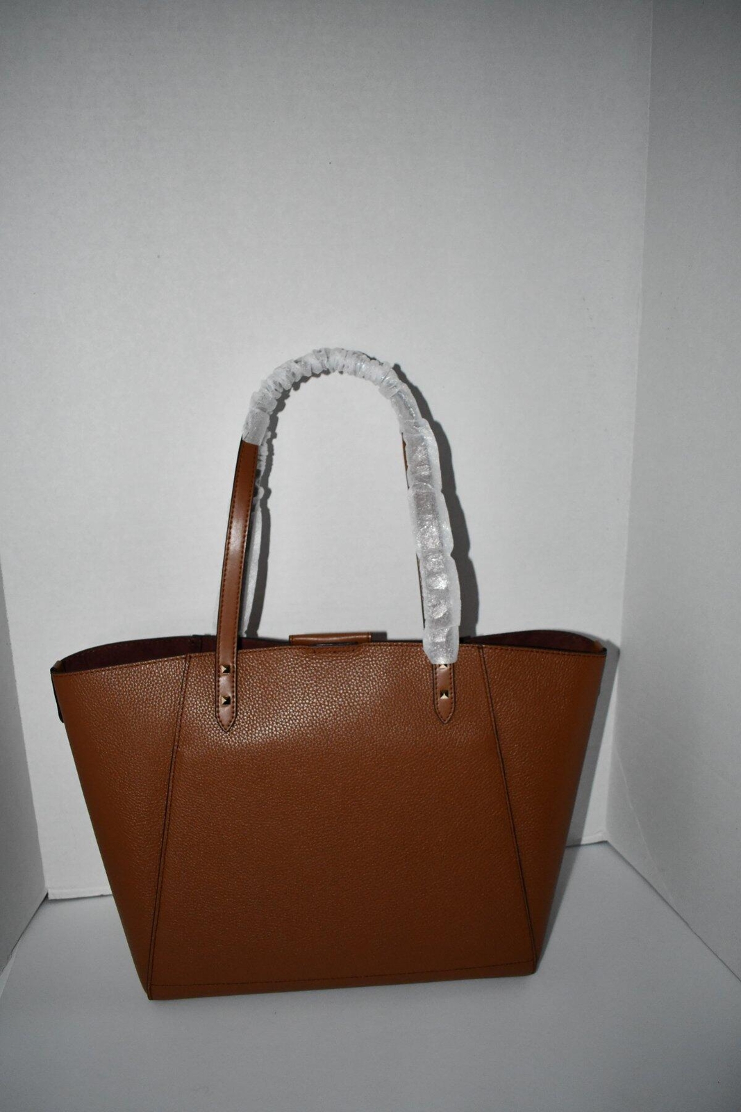 Michael Kors Karlie Pebble Embossed Leather Large Tote in Luggage #30S2GCDT3L NW