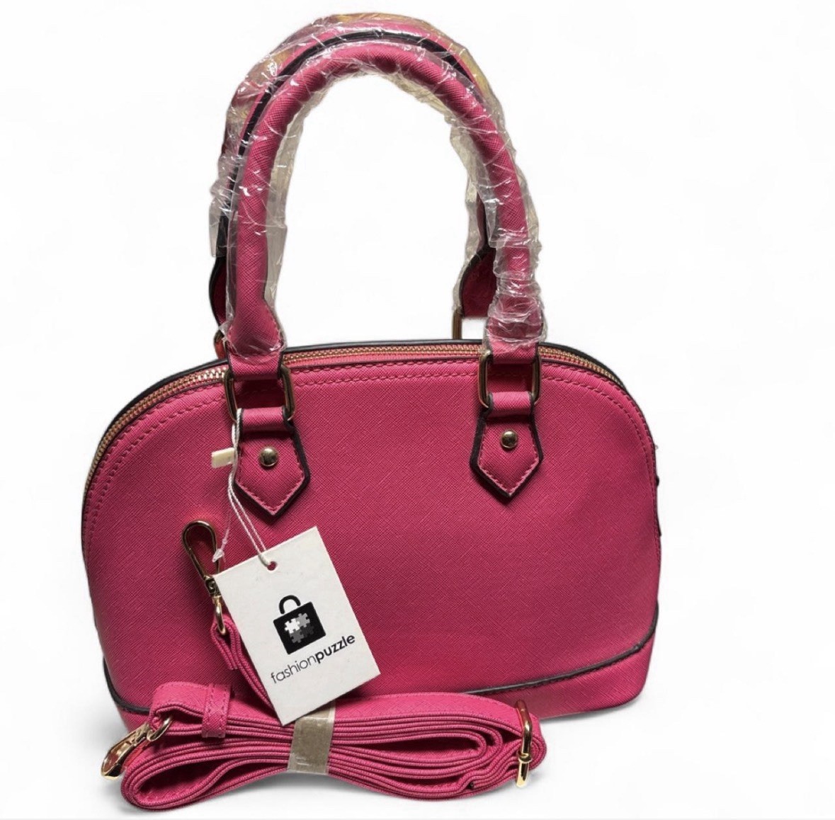 Hot Pink/Fuchsia Dome Satchel