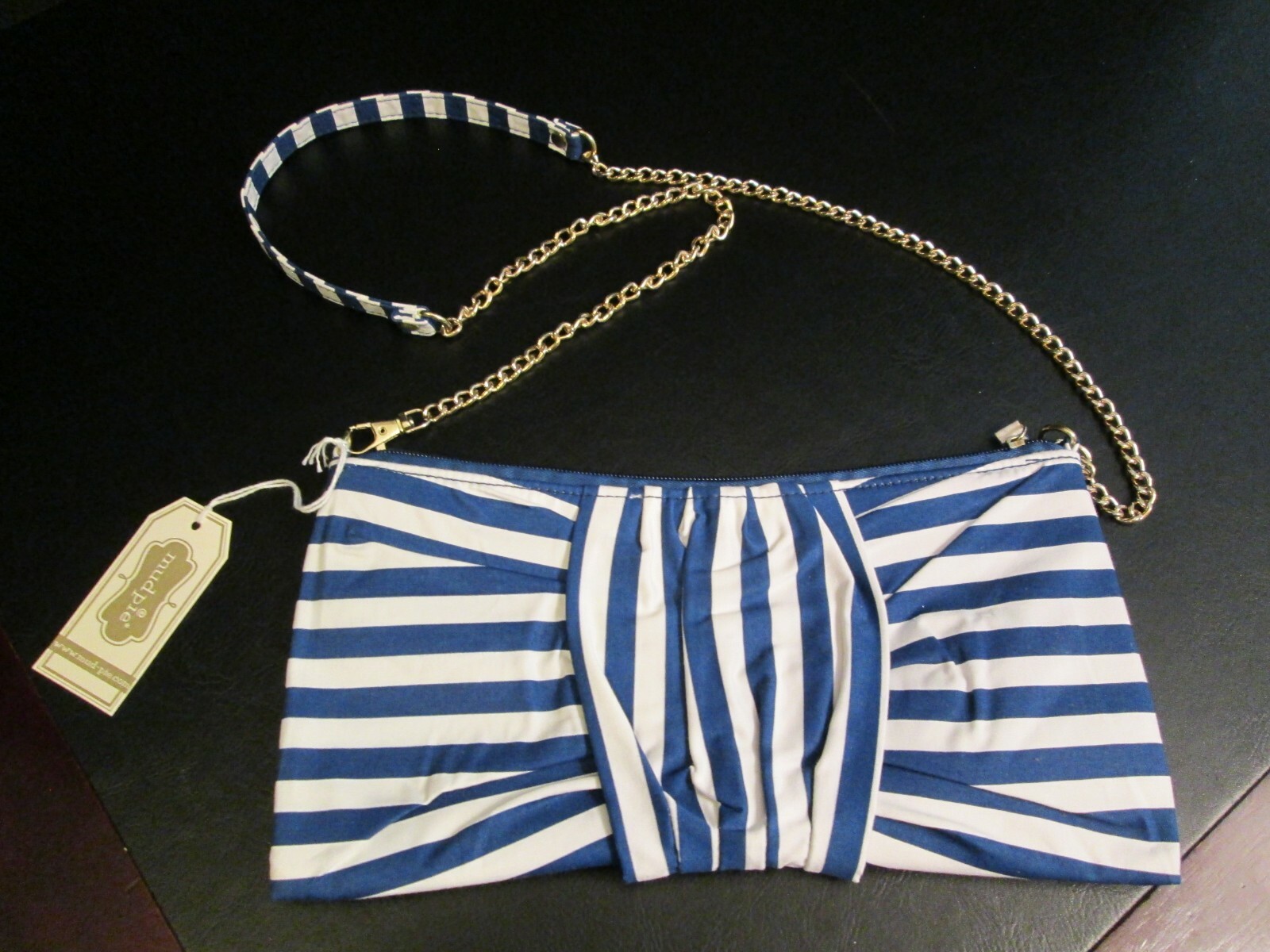 Gameday Purse with Chain, Burgundy, Tangerine, Black, or Navy by Mud Pie, NWT