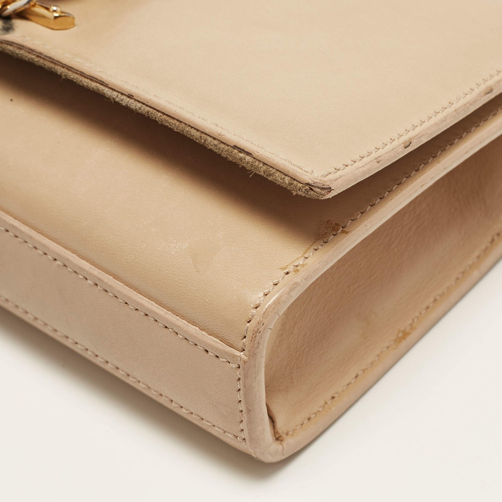 Yves Saint Laurent Kate Tassel Small Beige Leather Shoulder Bag