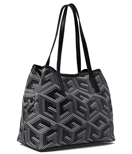 GUESS Vikky Oversized G-Cube Monogram Medium Tote Handbag Set