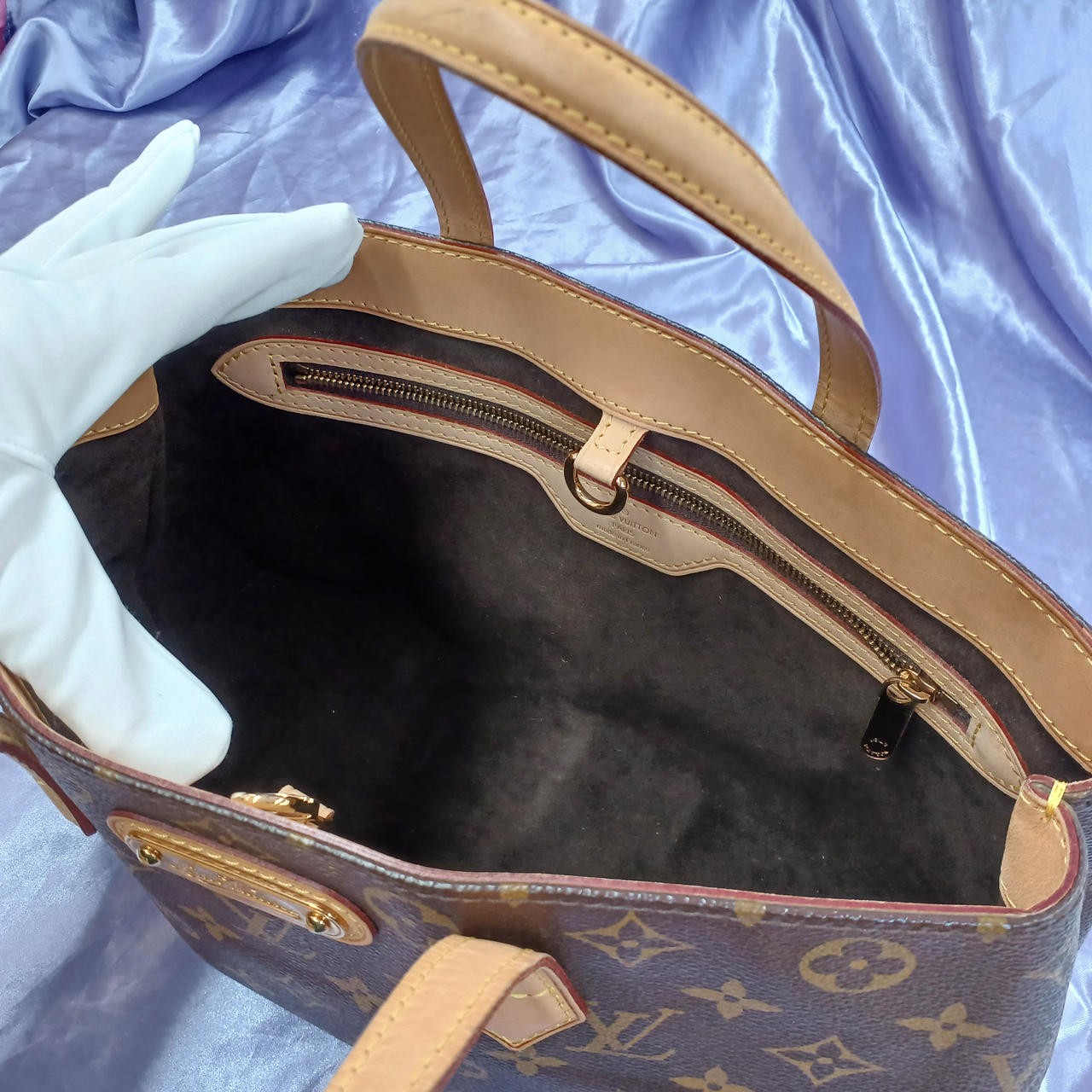 Louis Vuitton Wilshire PM M45643 Monogram Canvas Handbag Tote Bag #M-2035