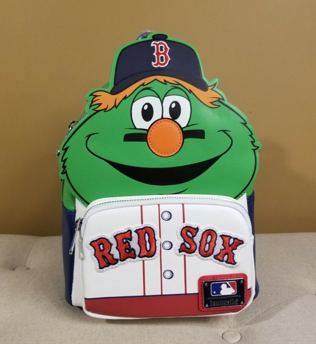 ** Defect ** Loungefly Wally Green Monster Red Soxs Cosplay Mini Backpack NEW