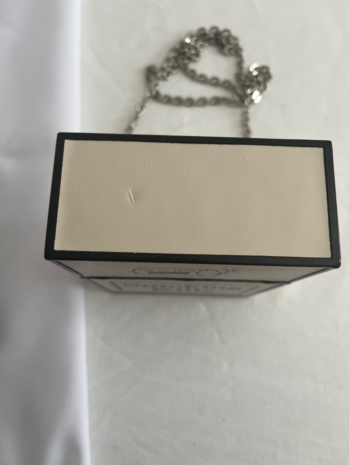Smoking Kills Rectangular Ivory Handbag Magnetic Lid