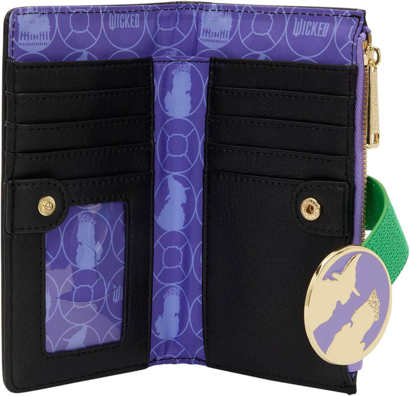 Loungefly Universal Wicked Glinda & Elphaba Floral and Lace Wallet