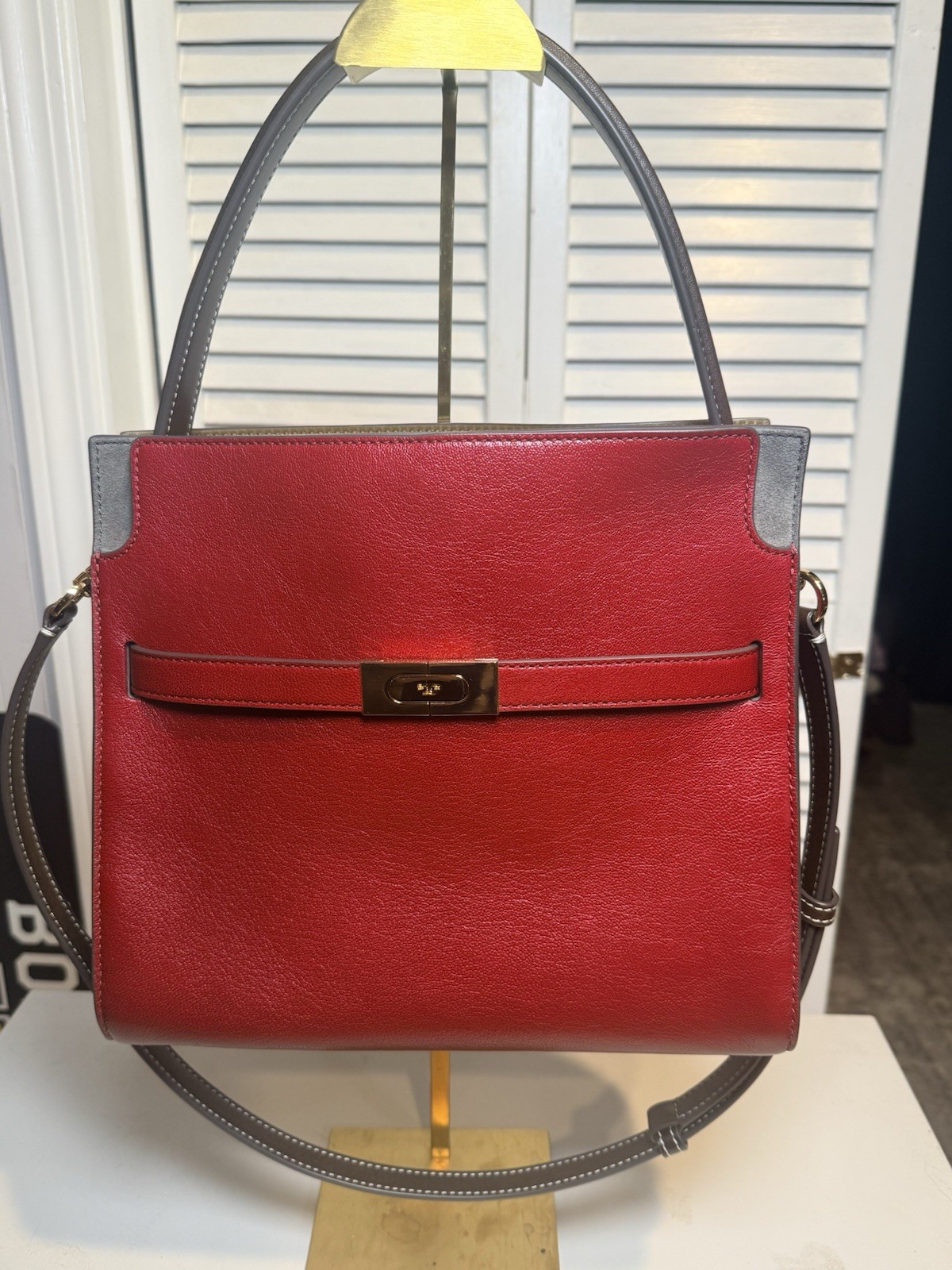Tory Burch Small Lee RADZIWILL Double Bag in Ruby