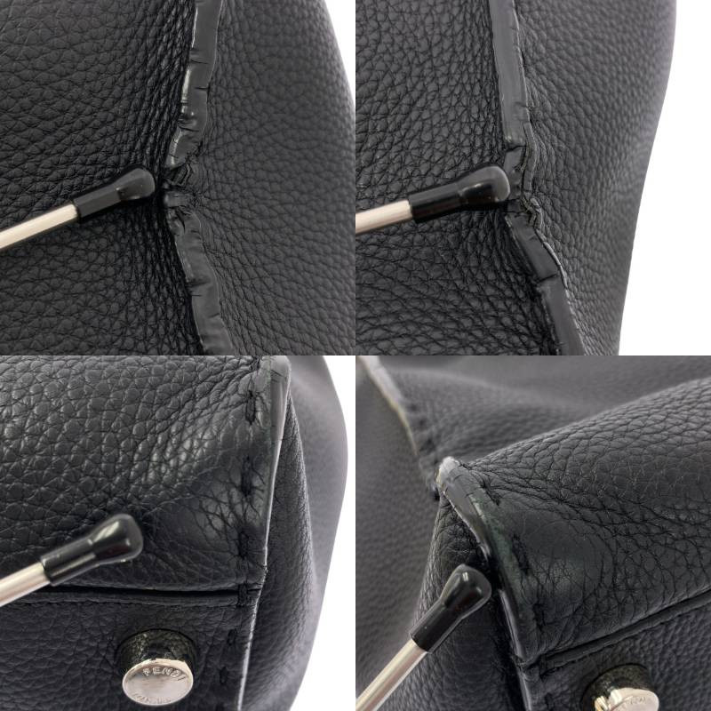 FENDI Peekaboo Selleria Monster Bugs Eye 2way Bag Leather Black Used From Japan