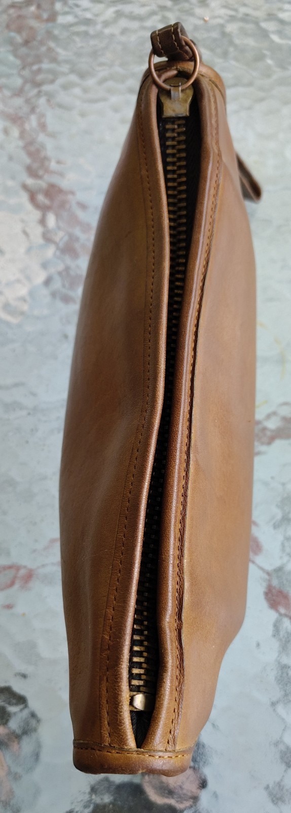 Coach Vintage Pre Serial Number Cashin British Tan Leather Basic Bag Made In NYC