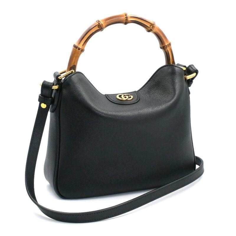 GUCCI Bag: Diana Small 746251 Black W24H15D5cm w/2 straps;