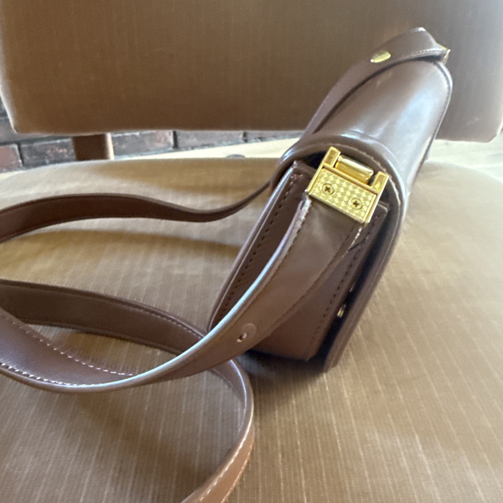 JW PEI Brown Small Crossbody Bag Magnetic Closure Adjustable Detachable Strap