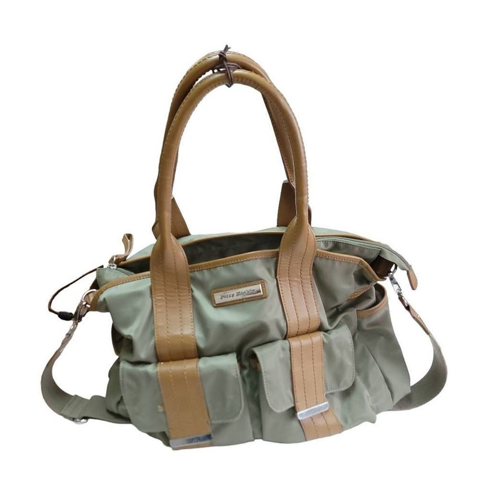 Perry Mackin Zoey Diaper Bag Olive New No Accessories Shoulder Strap Baby