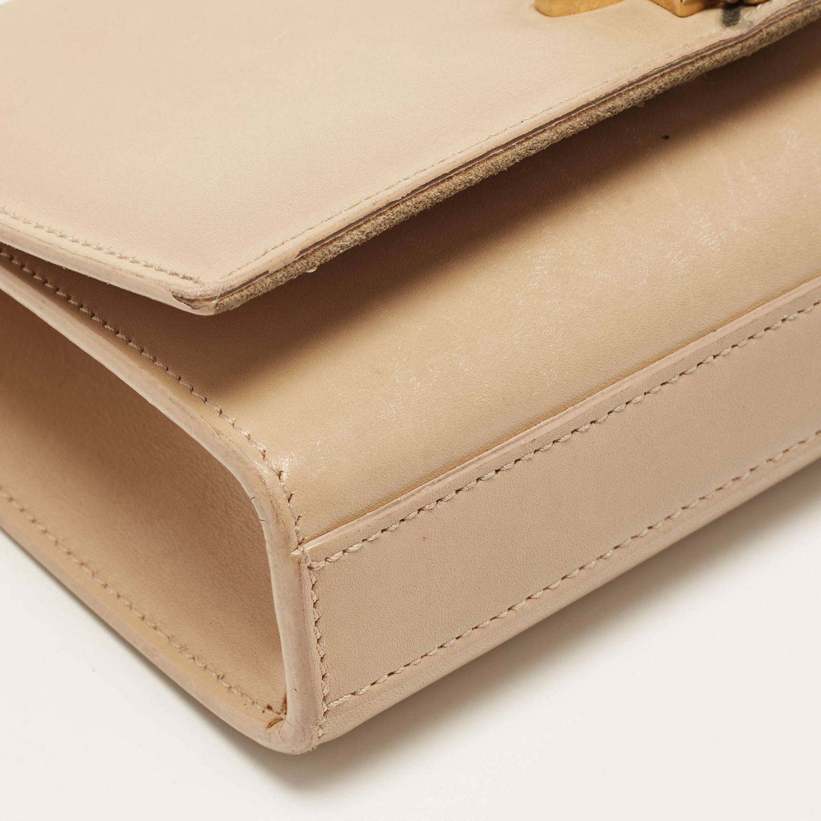 Yves Saint Laurent Kate Tassel Small Beige Leather Shoulder Bag