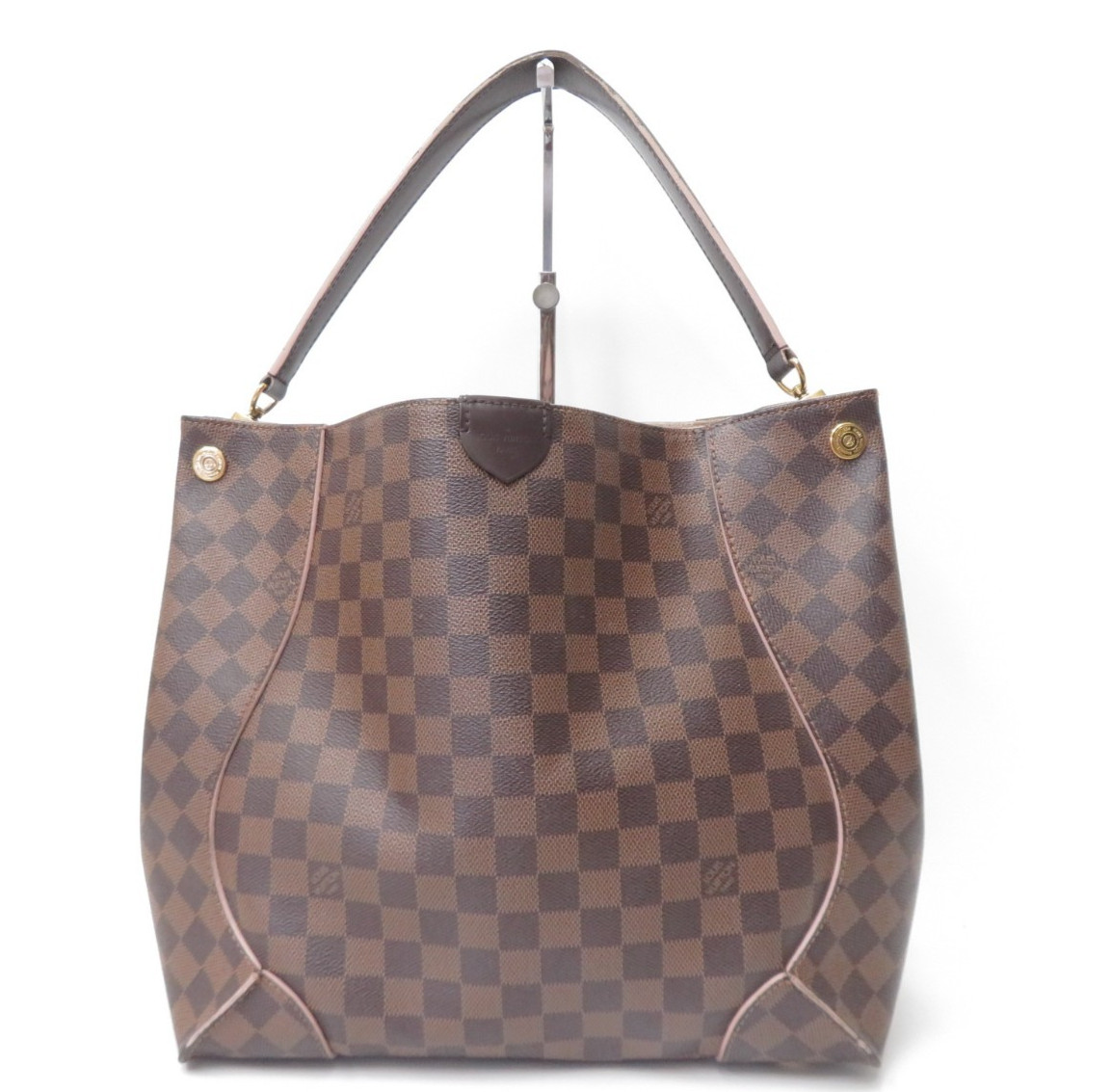 Authentic Louis Vuitton Damier Ebene Caissa Hobo Shoulder Bag Handbag F#53072