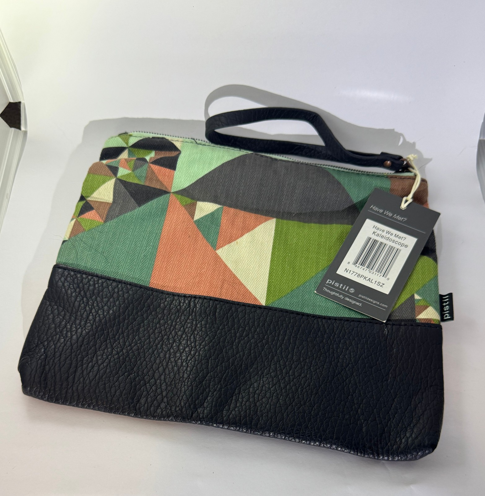Pistil “Have We Met?” Clutch Hand Bag, Kaleidoscope — tag on, never used