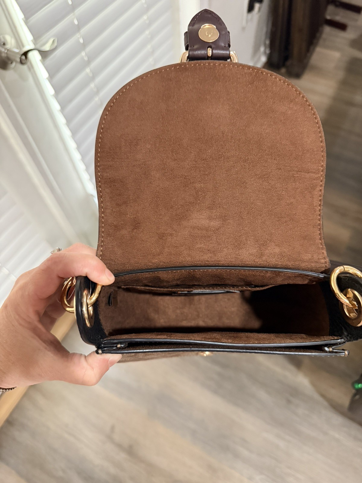 NWT Coach Kleo Shoulder Bag 17 In Signature Canvas smooth leather and suede $425