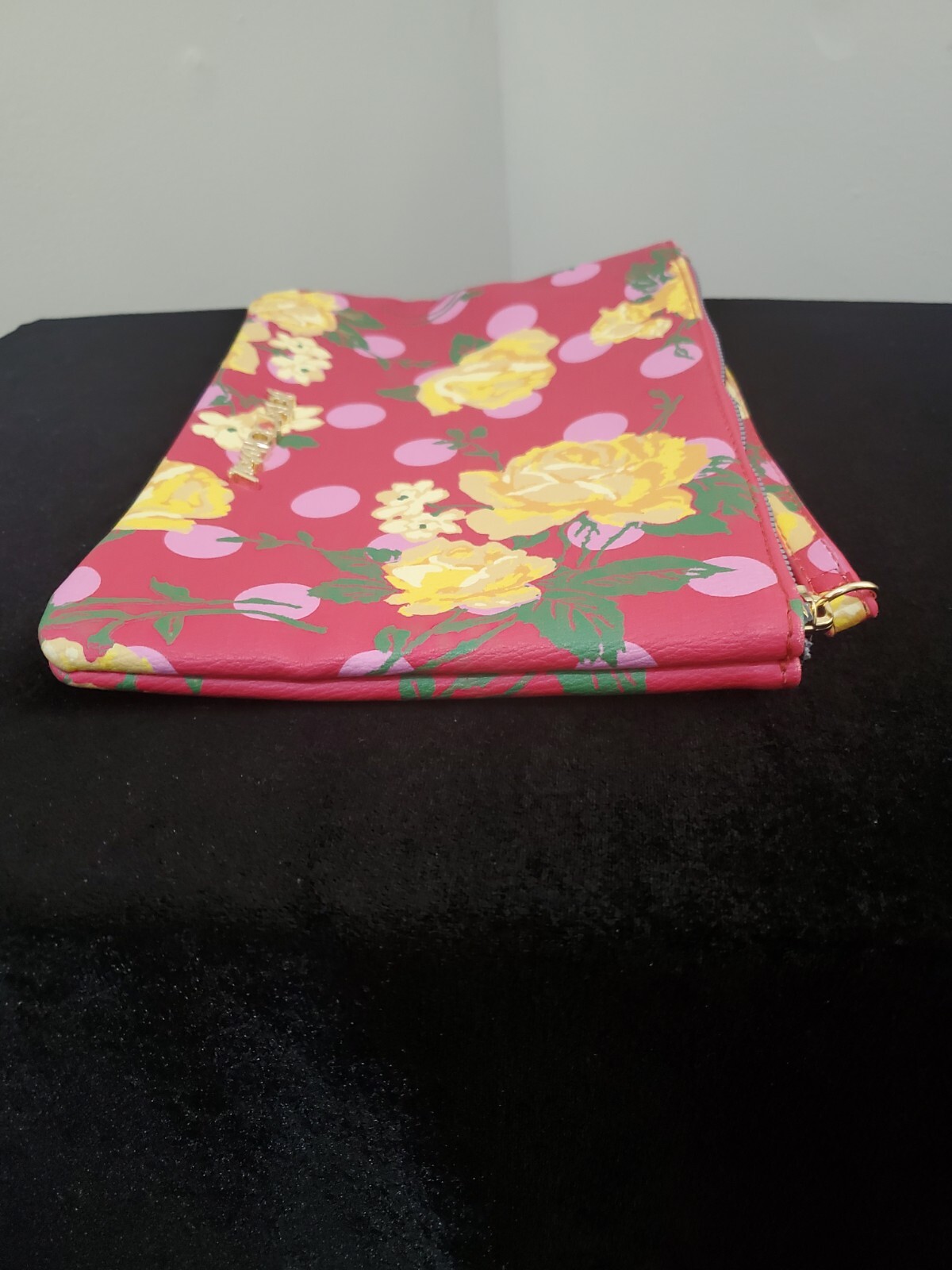 Betsey Johnson Floral Positive Mind Wristlet Pouch
