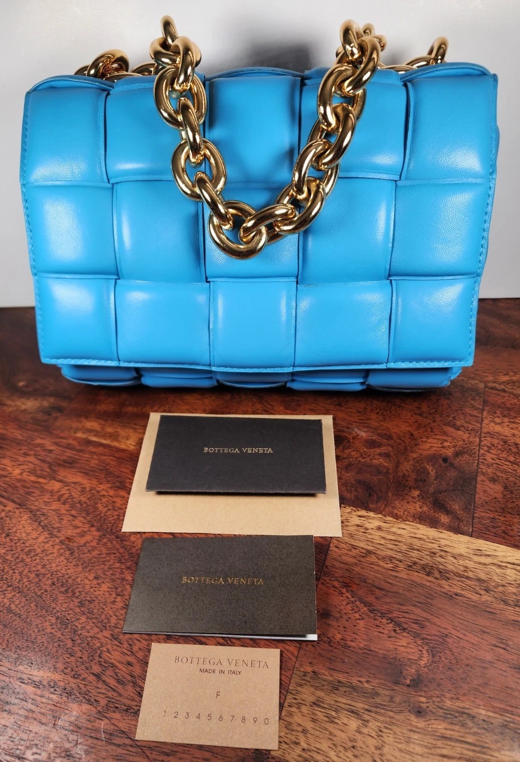 Bottega Veneta Cassette Chain Crossbody Bag Padded Maxi Intrecciato Leather
